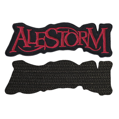 MAXIMUMPATCHES - Alestorm - 11,7 cm x 3,8 cm - Ecusson Patch Brodé Avec Scratch Cousu Au Dos + Carré Scratch A Coudre, Face Opposé 10 cm x 10 cm/Groupe Musique Métal Rock Punk Heavy Trash Blues