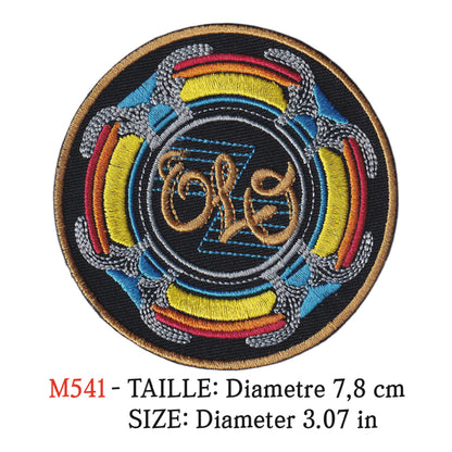 MAXIMUMPATCHES - Ecusson Patch Brodé Thermocollant - Diametre 7,8 cm - Olo Groupe Musique Rock Punk Hard Trash Métal Heavy Psychedelic