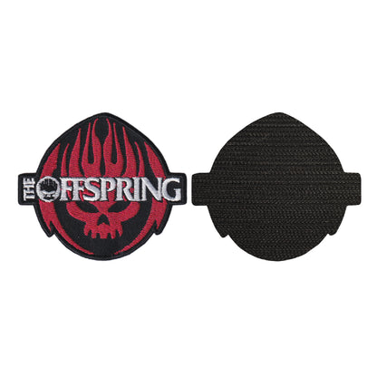 MAXIMUMPATCHES - The Offspring - 8 cm x 7 cm - Ecusson Patch Brodé Avec Scratch Cousu Au Dos + Carré Scratch A Coudre, Face Opposé 10 cm x 10 cm/Groupe Musique Métal Rock Punk Heavy Trash Blues