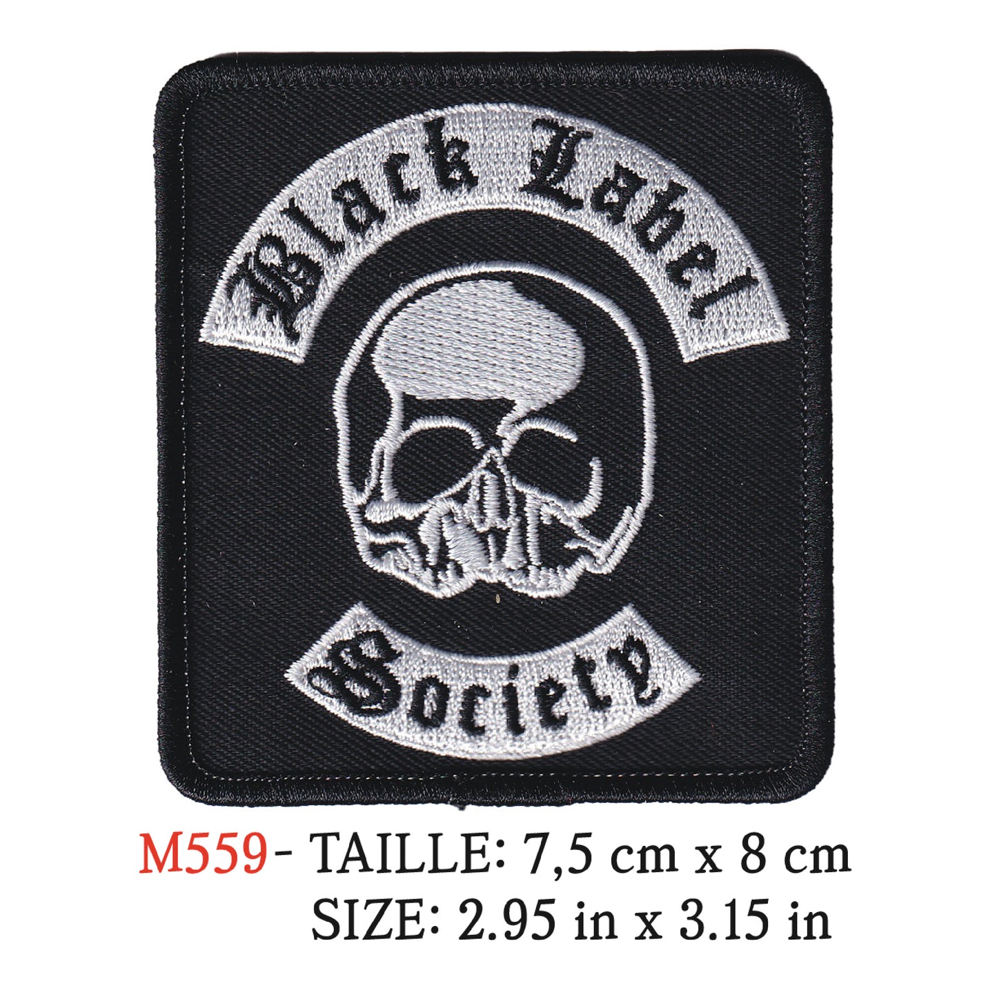 MAXIMUMPATCHES - Ecusson Patch Brodé Thermocollant - 7,5 cm x 8 cm - Black Label Society Bls Groupe Musique Rock Punk Hard Trash Métal Heavy Psychedelic