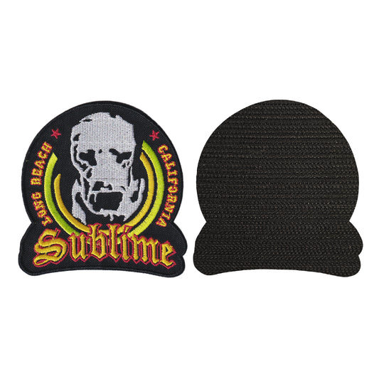 MAXIMUMPATCHES - Sublime - 8,8 cm x 9 cm - Ecusson Patch Brodé Avec Scratch Cousu Au Dos + Carré Scratch A Coudre, Face Opposé 10 cm x 10 cm/Groupe Musique Métal Rock Punk Heavy Trash Blues