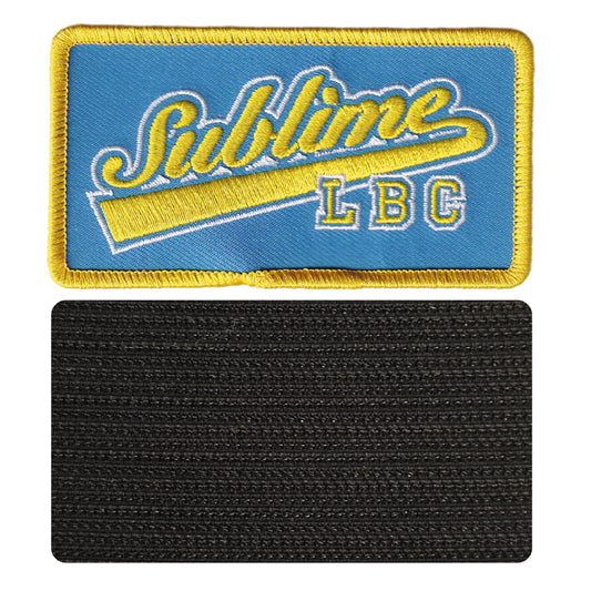 MAXIMUMPATCHES - Sublime - 9 cm x 5 cm - Ecusson Patch Brodé Avec Scratch Cousu Au Dos + Carré Scratch A Coudre, Face Opposé 10 cm x 10 cm/Groupe Musique Métal Rock Punk Heavy Trash Blues
