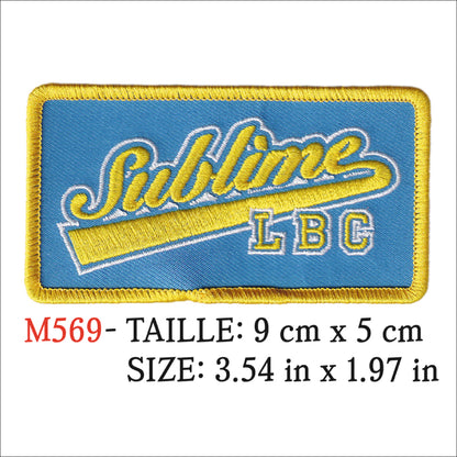 MAXIMUMPATCHES - Ecusson Patch Brodé Thermocollant - 9 cm x 5 cm - Sublime Groupe Musique Rock Punk Hard Trash Métal Heavy Psychedelic