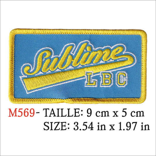 MAXIMUMPATCHES - Ecusson Patch Brodé Thermocollant - 9 cm x 5 cm - Sublime Groupe Musique Rock Punk Hard Trash Métal Heavy Psychedelic