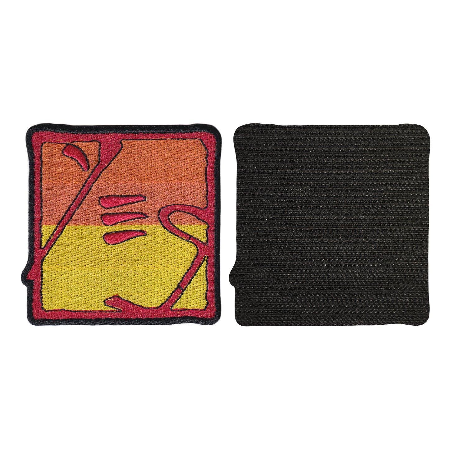 MAXIMUMPATCHES - 8 cm x 8 cm - Ecusson Patch Brodé Avec Scratch Cousu Au Dos + Carré Scratch A Coudre, Face Opposé 10 cm x 10 cm/Groupe Musique Métal Rock Punk Heavy Trash Blues Yes