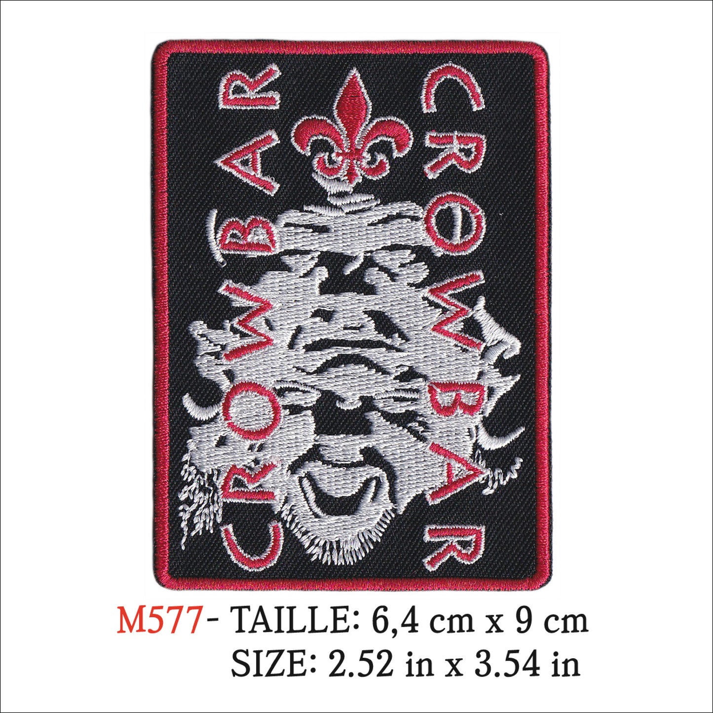 MAXIMUMPATCHES - Ecusson Patch Brodé Thermocollant - 6,4 cm x 9 cm - Crowbar Groupe Musique Rock Punk Hard Trash Métal Heavy Psychedelic