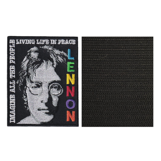 MAXIMUMPATCHES - 7 cm x 9 cm - Ecusson Patch Brodé Avec Scratch Cousu Au Dos + Carré Scratch A Coudre, Face Opposé 10 cm x 10 cm/Groupe Musique Métal Rock Punk Heavy Trash Blues