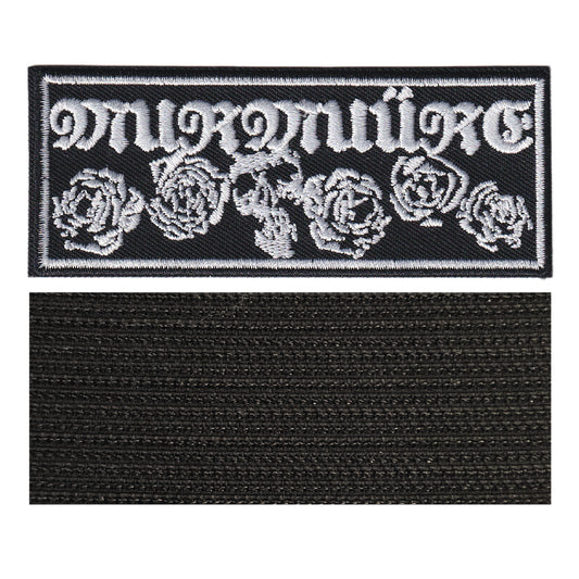MAXIMUMPATCHES - 10 cm x 4 cm - Ecusson Patch Brodé Avec Scratch Cousu Au Dos + Carré Scratch A Coudre, Face Opposé 10 cm x 10 cm/Groupe Musique Métal Rock Punk Heavy Trash Blues Murmuure