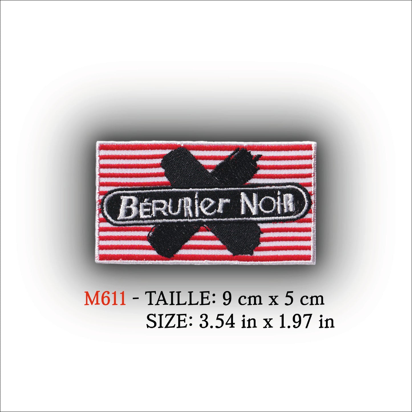 MAXIMUMPATCHES - Ecusson Patch Brodé Thermocollant - 9 cm x 5 cm - Musique France Punk Rock Alternative Bérurier Noir