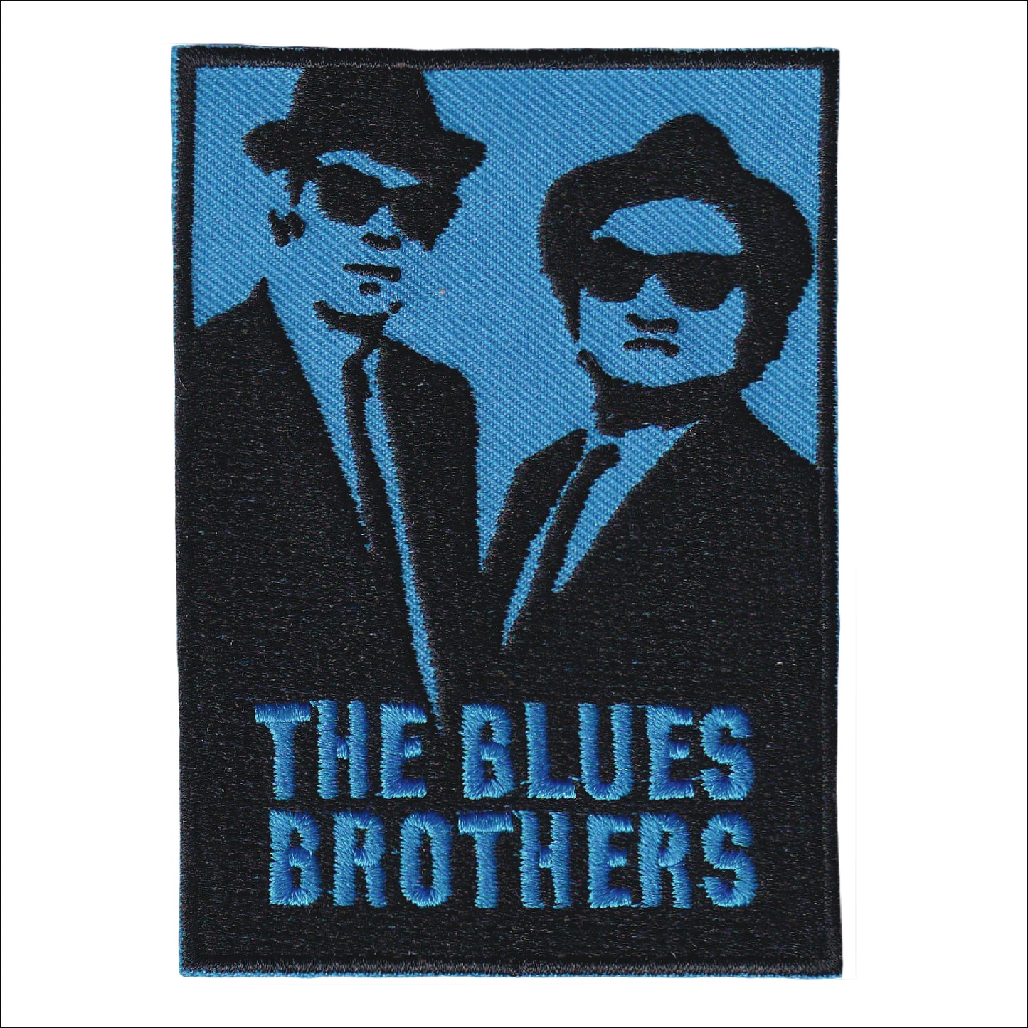 MAXIMUMPATCHES - Ecusson Patch Brodé Thermocollant - Dim: 9 cm x 6,5 cm - The Blues Brothers musique rock groupe film cinéma