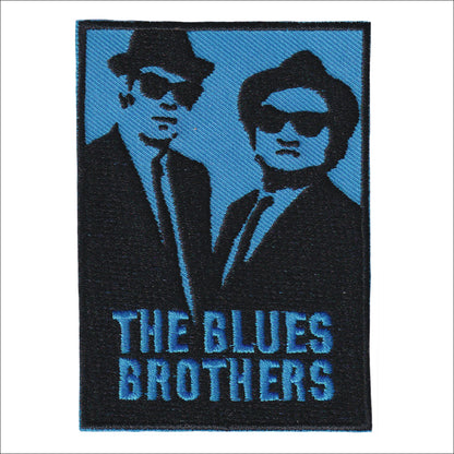 MAXIMUMPATCHES - Ecusson Patch Brodé Thermocollant - Dim: 9 cm x 6,5 cm - The Blues Brothers musique rock groupe film cinéma
