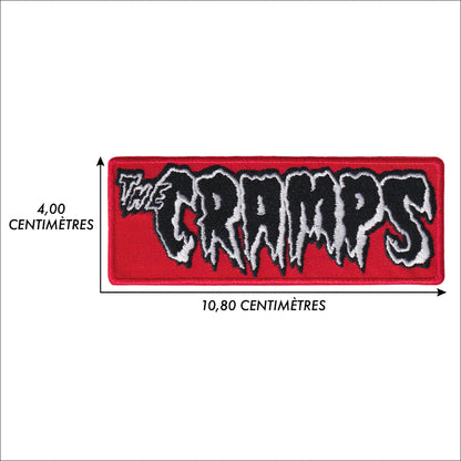 MAXIMUMPATCHES - Ecusson Patch Brodé Thermocollant - Dim: 10,8 cm x 4 cm - Groupe Musique Punk Rock Rockabilly Gothabilly Psychobilly Garage The Cramps