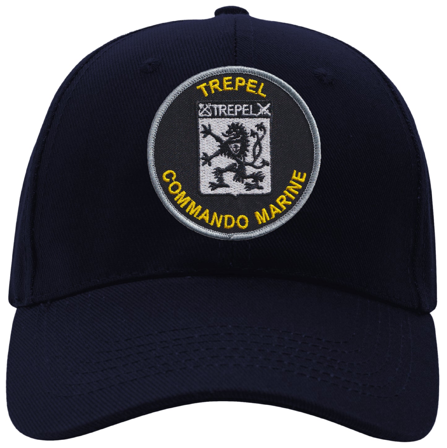 MAXIMUMPATCHES - Trepel commando Marine - CASQUETTE coton, taille unique, réglable, personnalisée avec écusson brodé thermocollé sur le fronton