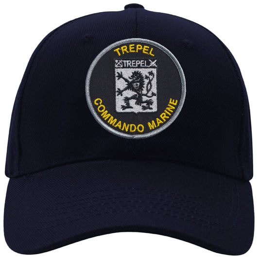 MAXIMUMPATCHES - Trepel commando Marine - CASQUETTE coton, taille unique, réglable, personnalisée avec écusson brodé thermocollé sur le fronton
