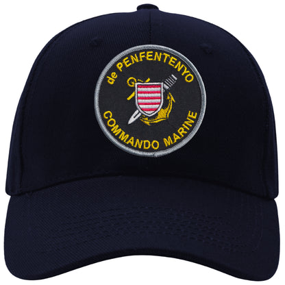 MAXIMUMPATCHES - Penfentenyo Commando Marine - CASQUETTE coton, taille unique, réglable, personnalisée avec écusson brodé thermocollé sur le fronton