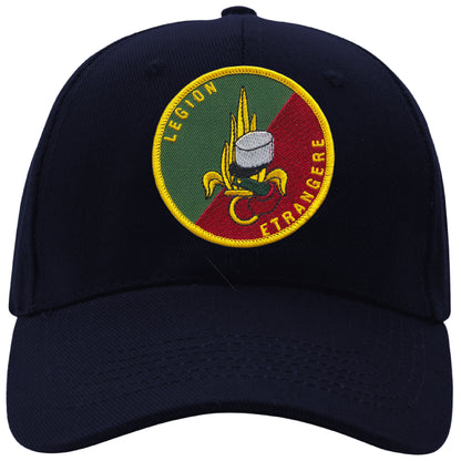 MAXIMUMPATCHES - Légion Étrangère - CASQUETTE coton, taille unique, réglable, personnalisée avec écusson brodé thermocollé sur le fronton