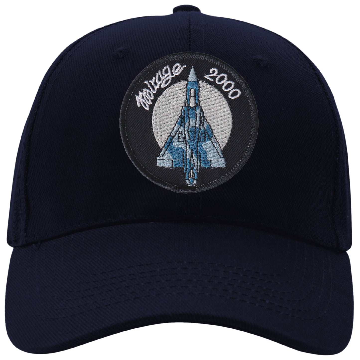 MAXIMUMPATCHES - Mirage 2000 - CASQUETTE coton, taille unique, réglable, personnalisée avec écusson brodé thermocollé sur le fronton