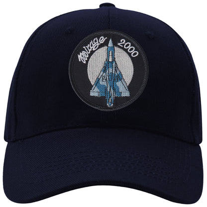 MAXIMUMPATCHES - Mirage 2000 - CASQUETTE coton, taille unique, réglable, personnalisée avec écusson brodé thermocollé sur le fronton