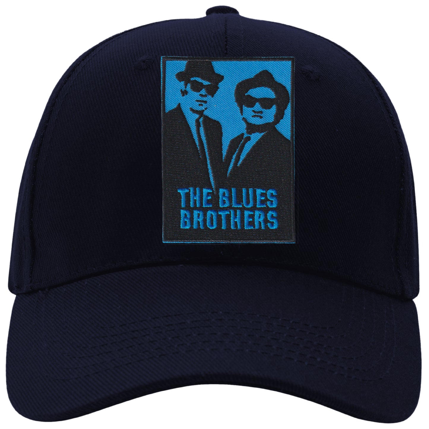 MAXIMUMPATCHES - The Blues Brothers - CASQUETTE coton, taille unique, réglable, personnalisée avec écusson brodé thermocollé sur le fronton