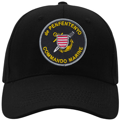 MAXIMUMPATCHES - Penfentenyo Commando Marine - CASQUETTE coton, taille unique, réglable, personnalisée avec écusson brodé thermocollé sur le fronton