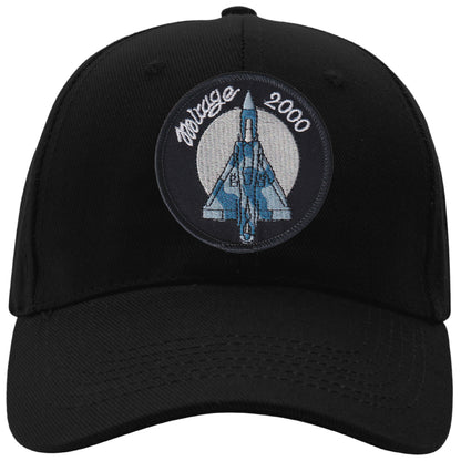 MAXIMUMPATCHES - Mirage 2000 - CASQUETTE coton, taille unique, réglable, personnalisée avec écusson brodé thermocollé sur le fronton