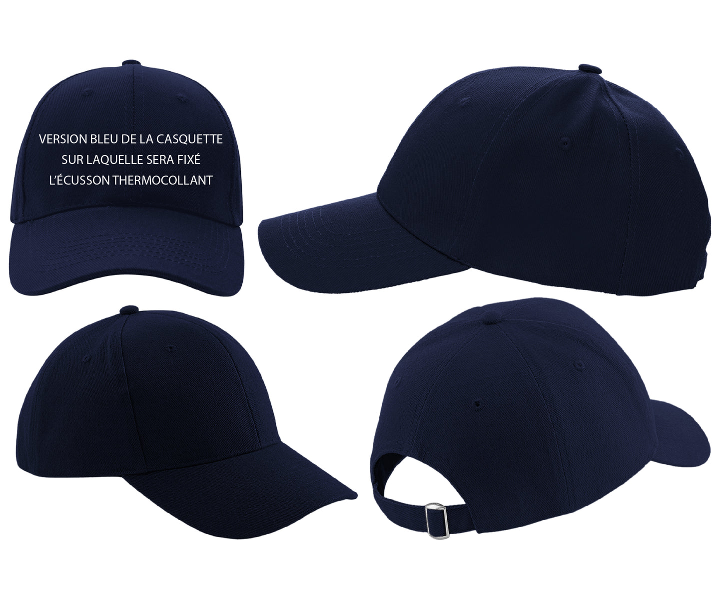 MAXIMUMPATCHES - Légion Étrangère - CASQUETTE coton, taille unique, réglable, personnalisée avec écusson brodé thermocollé sur le fronton